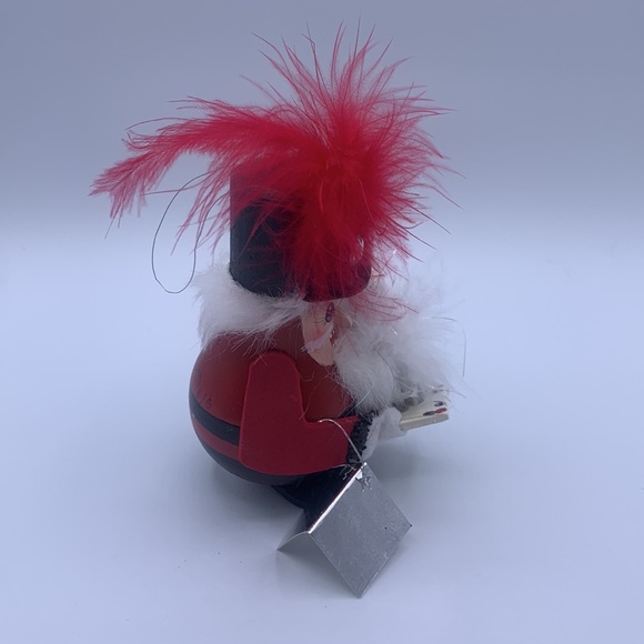 Handmade Kitsch Nut Cracker Ballet Toy Soldier Lightbulb Christmas Tree Ornament - Picture 3 of 7